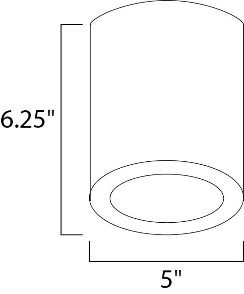 Lightray 5" Outdoor Flush Mount Flush Mount