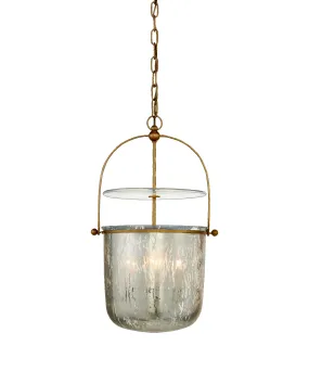 Lorford Small Smoke Bell Lantern, Gilded Iron