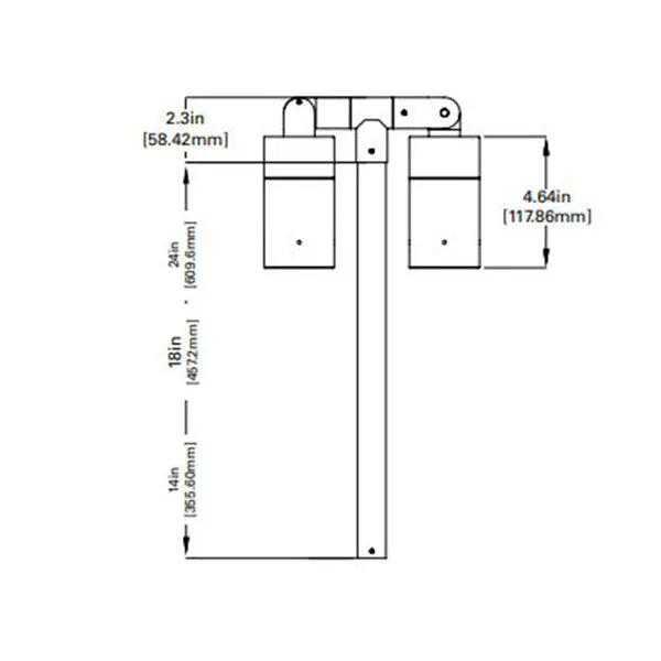 Lumiere Lanterra 1002 - P2 (2 Head) LED Pathway Light