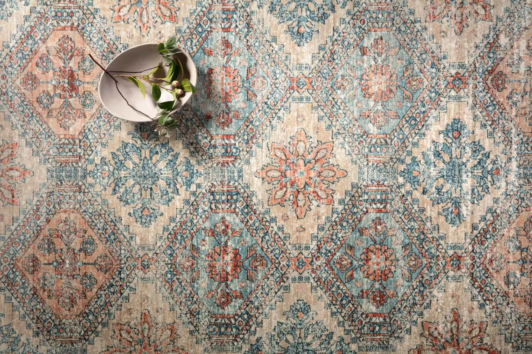 Magnolia Home x Loloi Elise Rug - Multi Blue