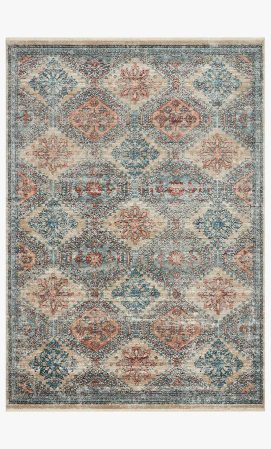 Magnolia Home x Loloi Elise Rug - Multi Blue