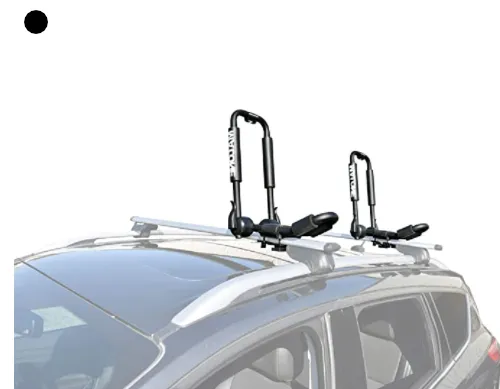 Malone FoldAway-J Folding Kayak Carrier, Black, 19.5" x 8.5" x 14"