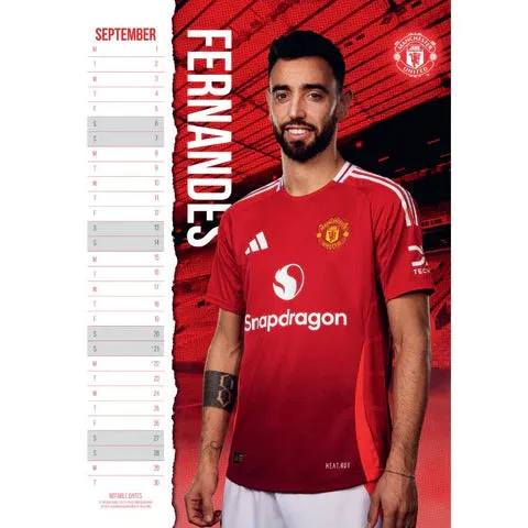 Manchester United 2025 Official Calendar