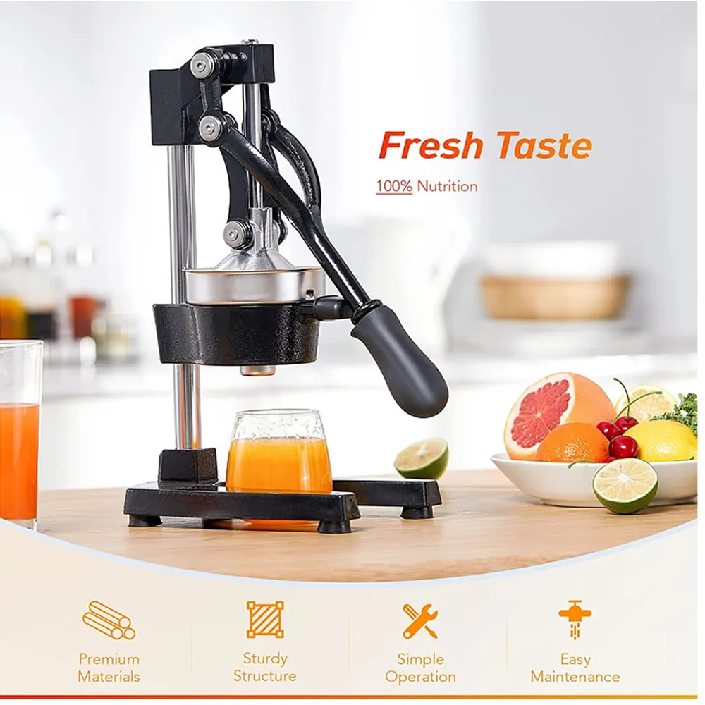 Manual Heavy Cast Iron Steel Base Citrus Juicer Press Ao-78266