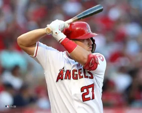 Mike Trout "Intensity" Los Angeles Angels Premium 16x20 MLB Baseball Poster Print- Highland Mint