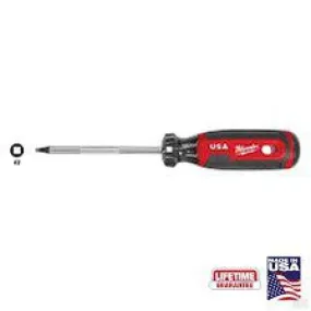 Milwaukee #2 Square 4" Cushion Grip Screwdriver MT218