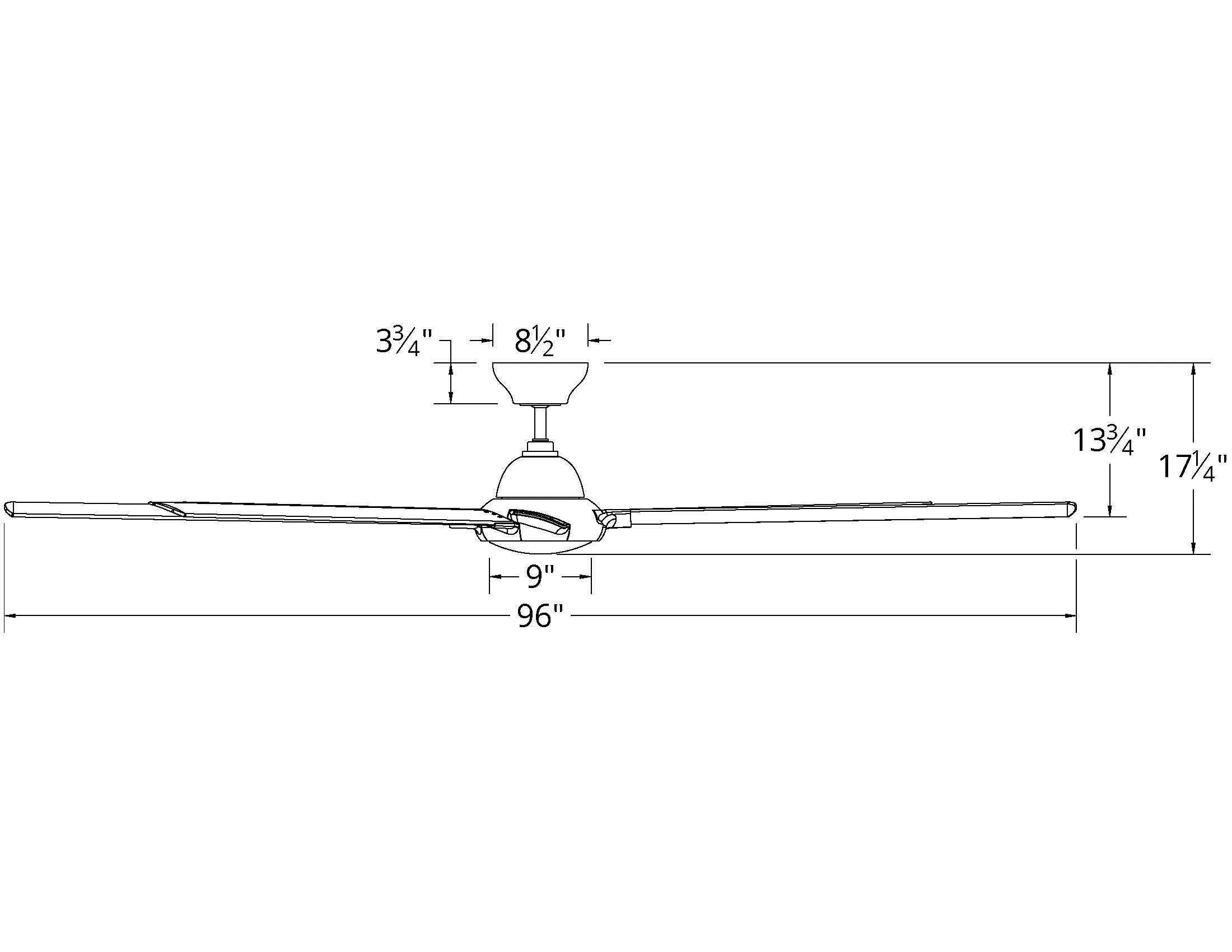 Modern Forms FR-W1805-96L Hydra 96" Ceiling Fan with LED Light