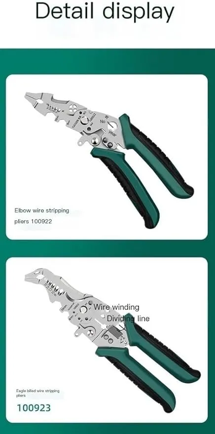 Multi-Function Wire Stripper Tool - Cutter, Pliers, Wrench & More