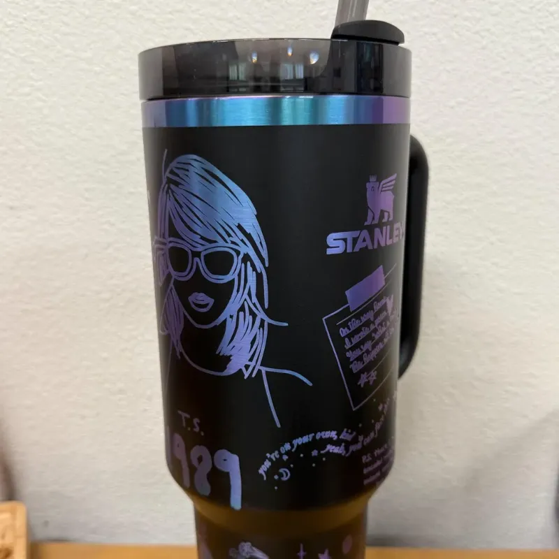 Music Themed 40oz Insulated Tumbler With Handle