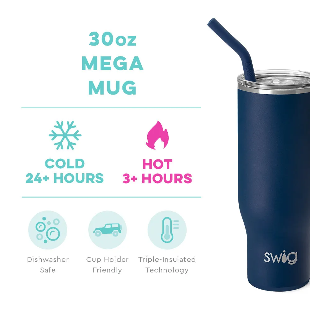 Navy Mega Mug 30oz