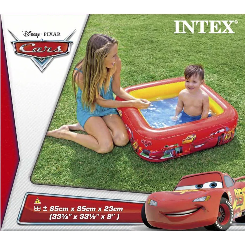 (NET)Intex, Cars Play Box Pool, 85 x 85 x 23 cm