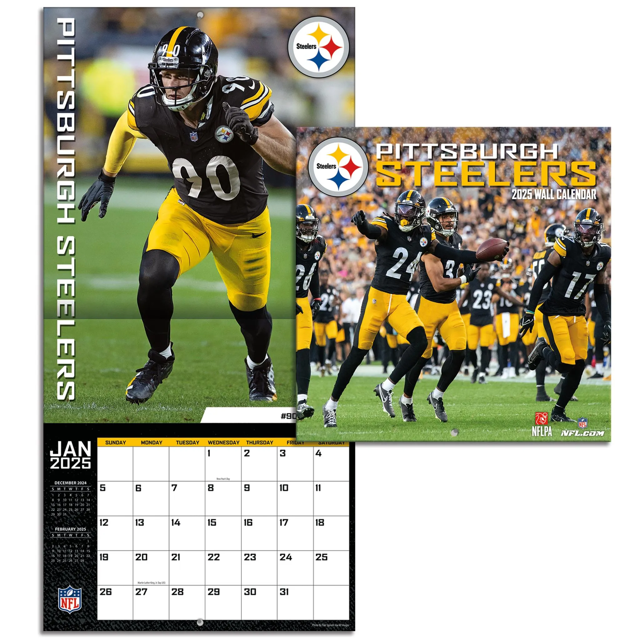 NFL Pittsburgh Steelers Mini 2025 Calendar - Online Exclusive