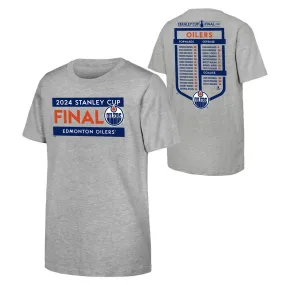 NHL Branded Youth Edmonton Oilers SC Participant Roster T-Shirt 2024