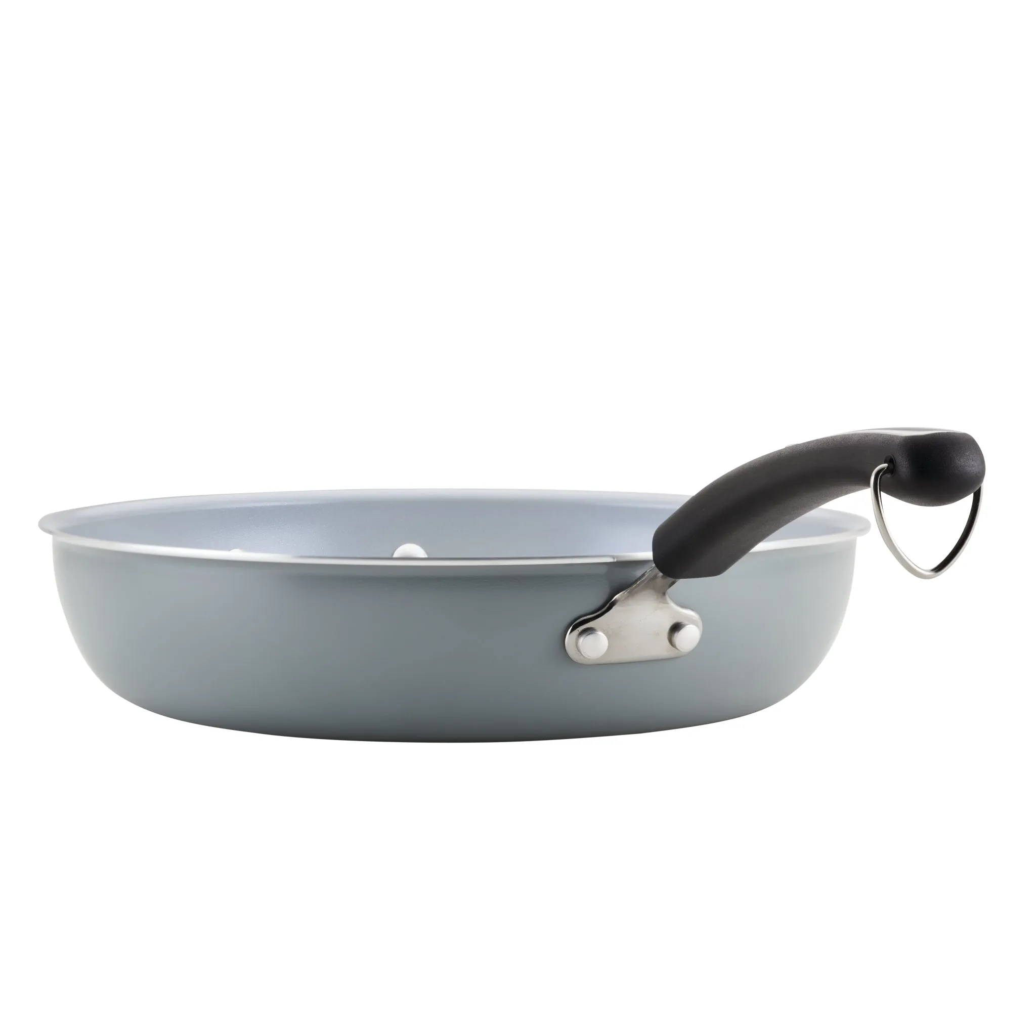 Nonstick Deep Frying Pan with Helper Handle