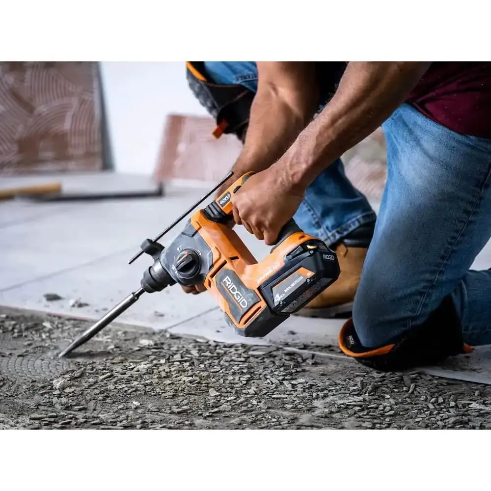 Open Box - RIDGID 18V Brushless 1-inch SDS-Plus Rotary Hammer (Tool-Only)