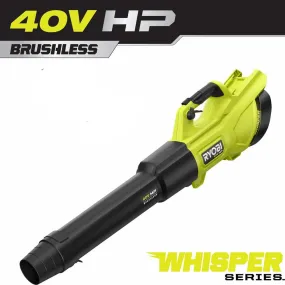 Open Box - RYOBI 40V HP Brushless Whisper Series 155 MPH 600 CFM Cordless Battery Leaf Blower (Tool Only)