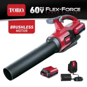 Open Box - Toro 60-Volt Max Lithium-Ion Brushless Cordless 110 MPH 565 CFM Leaf Blower - 2.0 Ah Battery and Charger Included