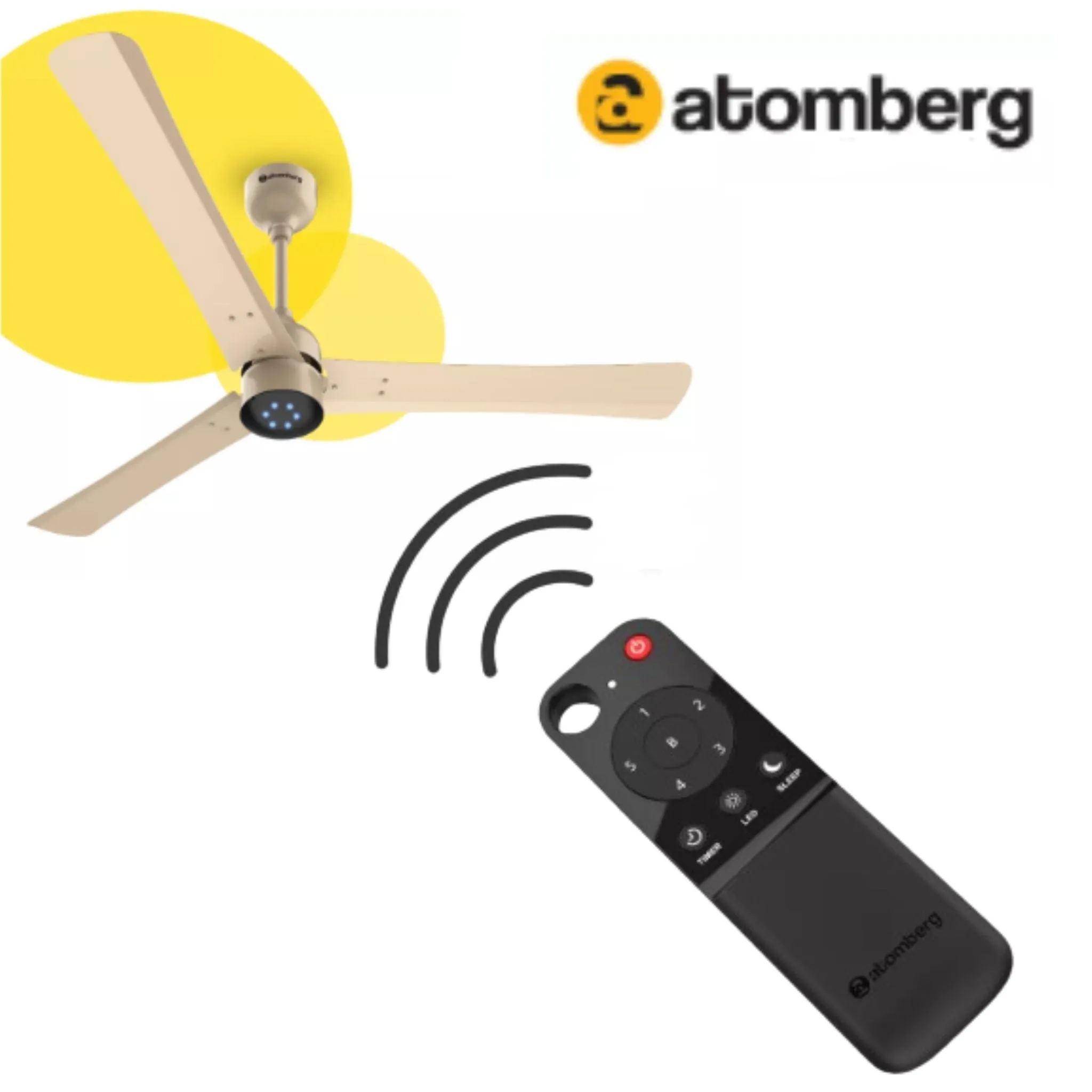 Orginal Atomberg Ceiling Fan Remote Control | Buy Online - Replacement, Compatibility, Features & Manual in India