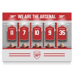 Personalised Arsenal FC Dressing Room Poster