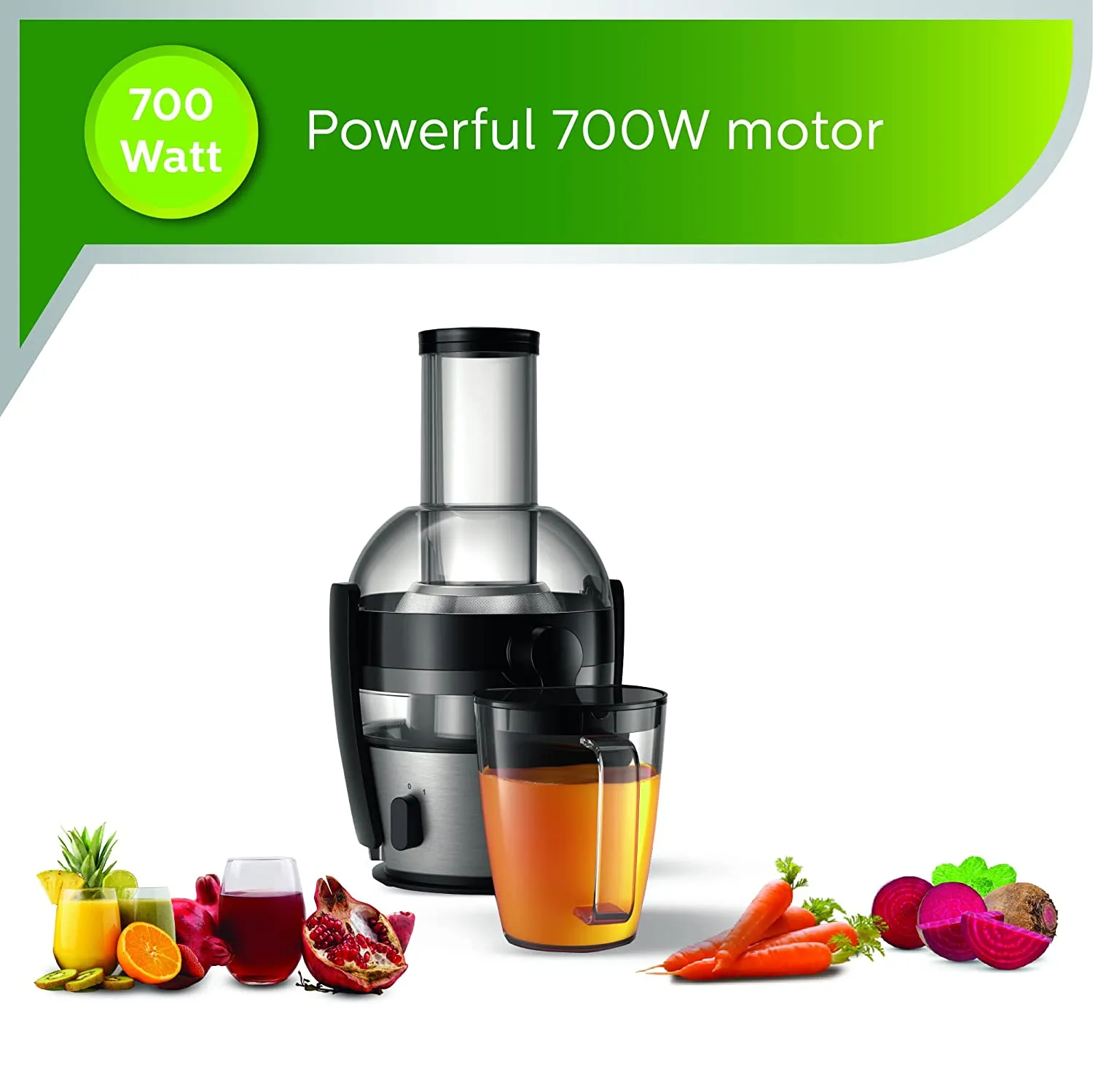 PHILIPS HR1863/20 800 W Juicer 1 Jar, Black