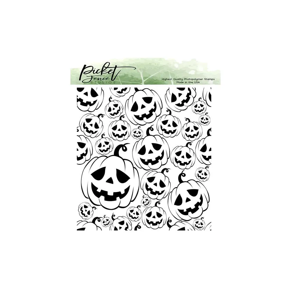 Picket Fence Studios 4in x 4in Stamp Set - Jack-O-Lanterns*