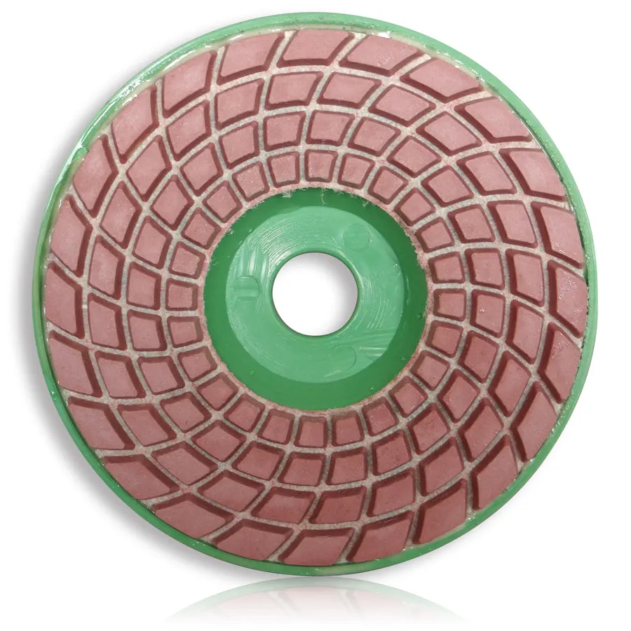 Polishing Pads with Plastic backer 100mm x 16mm 200# Dry & Wet