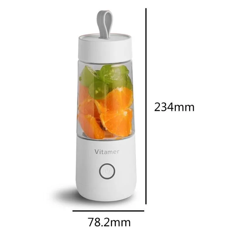 Portable 350ml Capacity Electric Rechargeable Mixer Juicer Blender Kitchen Tool