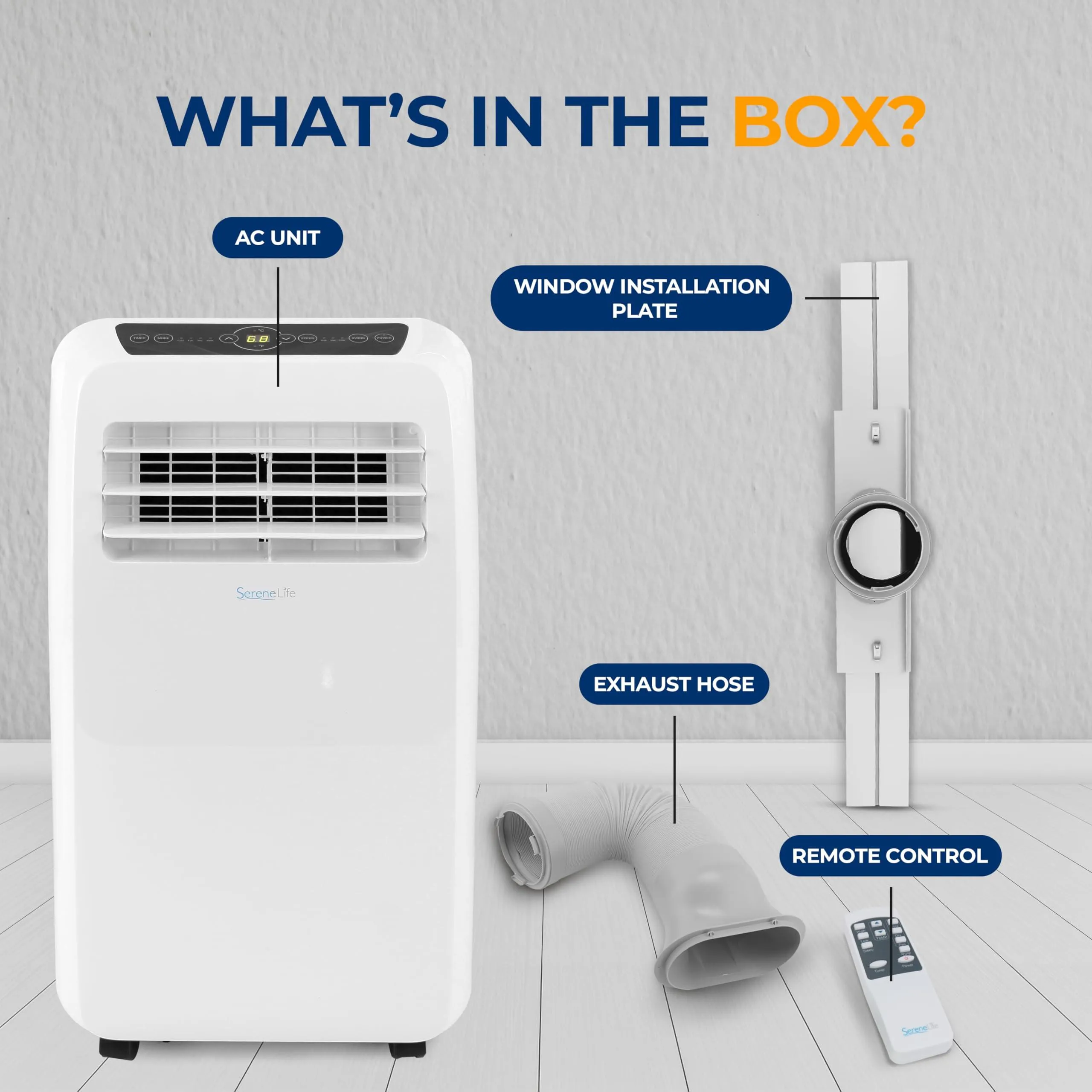 Portable Air Conditioner Compact Home AC Cooling Unit With Built-In Dehumidifier & Fan.