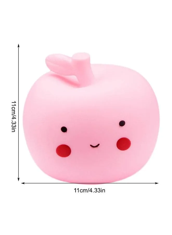 Portable Kids Cartoon Decorative Lights for Children Bedroom Best Birthday Gift for Kids, Home Décor, Kid' Room Decoration, Pink Apple