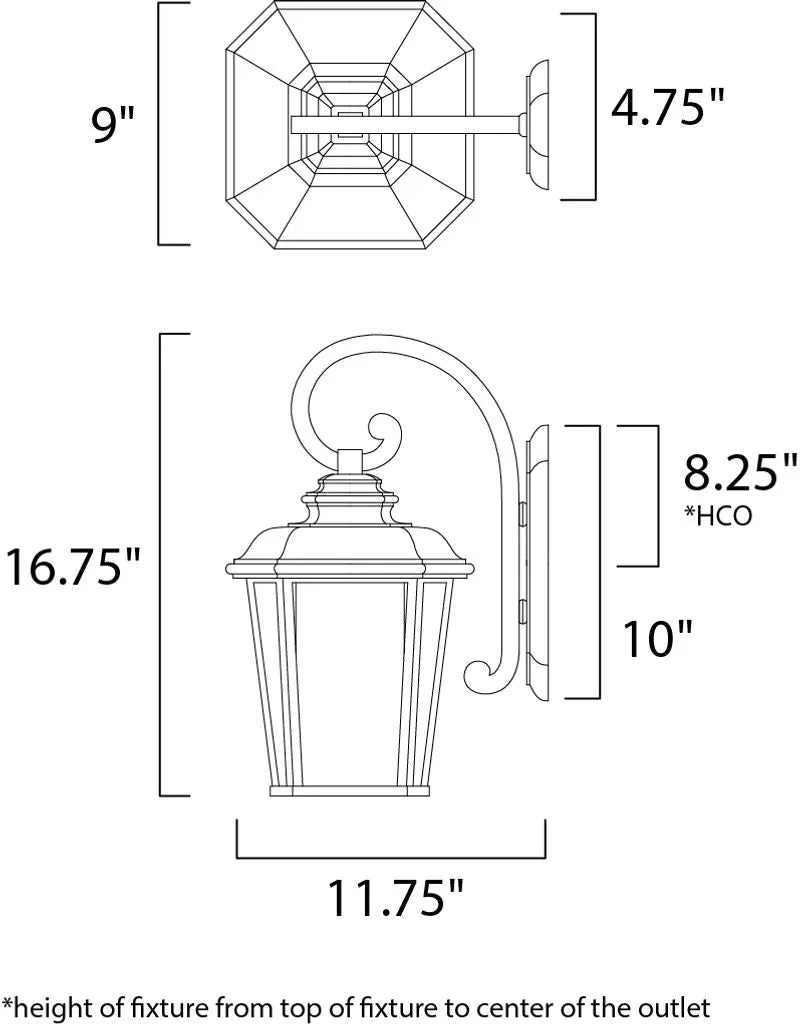 Radcliffe E26 Outdoor Wall Sconce