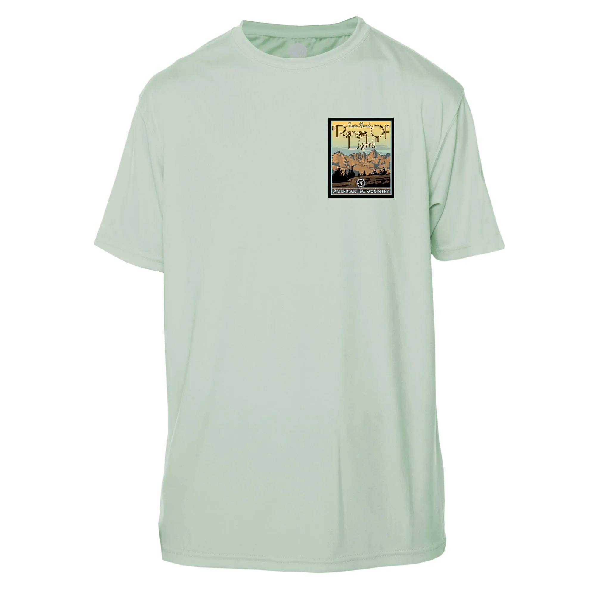 Range Of Light Vintage Destinations Short Sleeve Microfiber Men's T-Shirt