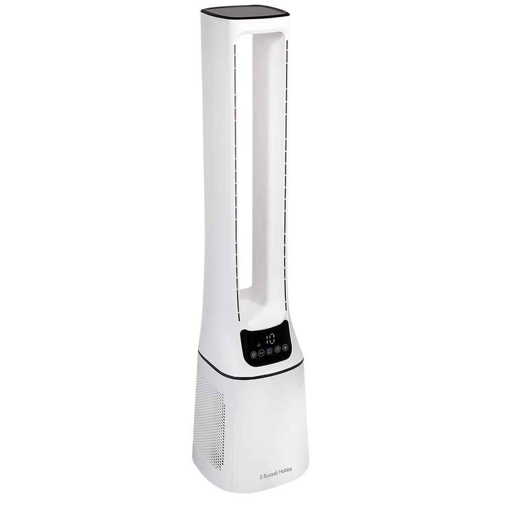 Russell Hobbs RHBLDL12 10 Speed Bladeless Fan in White