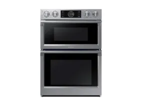 Samsung NQ70M7770DS 30" Smart Microwave Combination Wall Oven with Flex Duo™ in Stainless Steel