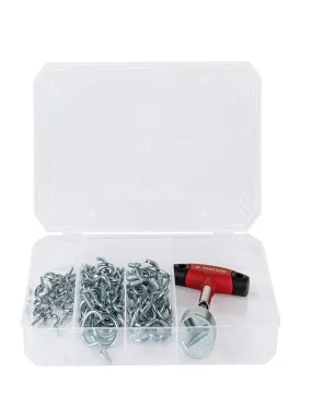 Screwdriver For Eye Screws With Accessories, 77-Piece Set