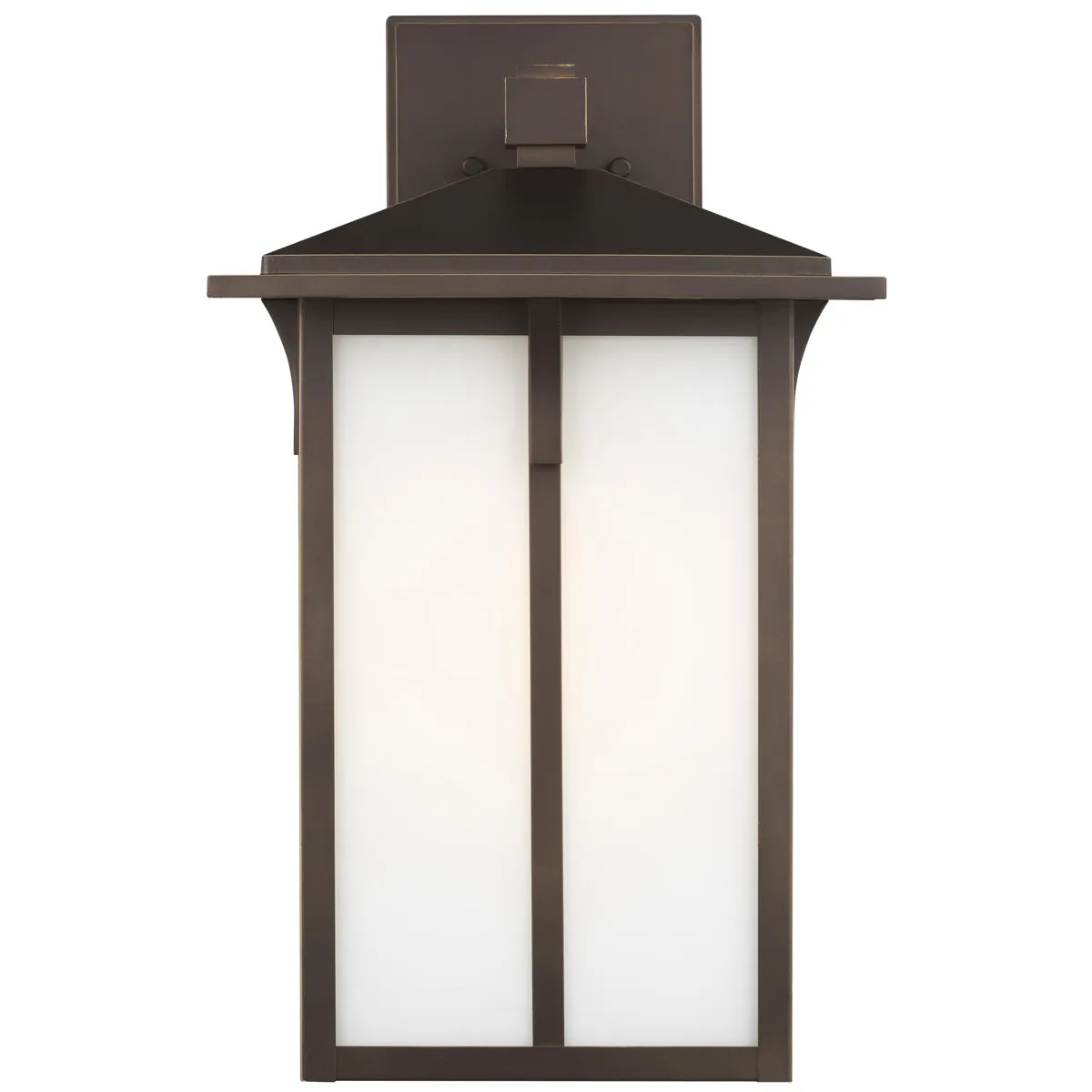 Sea Gull Lighting Tomek Large 1-Light Outdoor Wall Lantern with Bulb