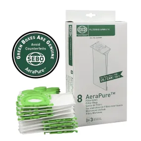 SEBO FILTERBOX Airbelt K AeraPure US/CAN 8 pack