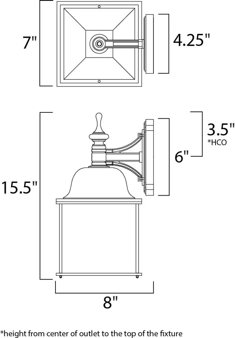 Senator 7" Outdoor Wall Mount