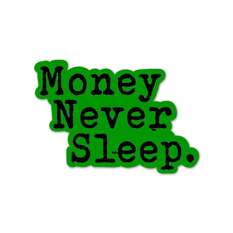 SHIVOID Money Never Sleeps Poster - for Wall, Living Room, Drawing Room, Home, Bedroom, Office, Gym (13×19 inches)