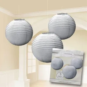 Silver Paper Lanterns