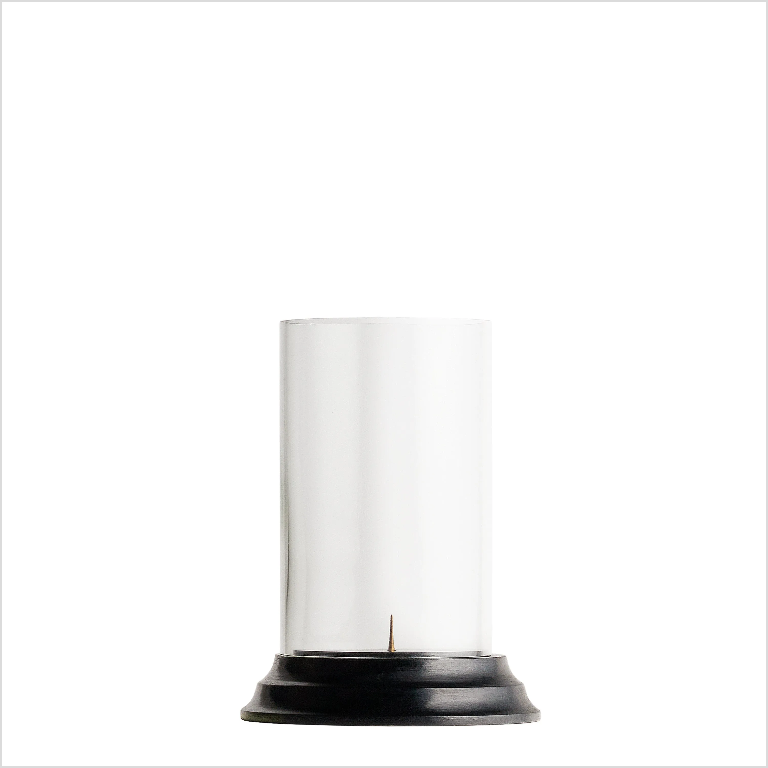 Smaller Gusto storm lantern base in ebony