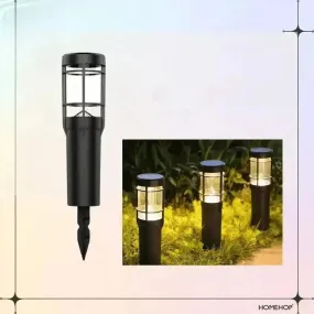 Solar bollard lights Waterproof LED Walkway Decoration Portable Lamp For Garden, Lawn, Pathways ( Warm, Multicolor )(Renewed)