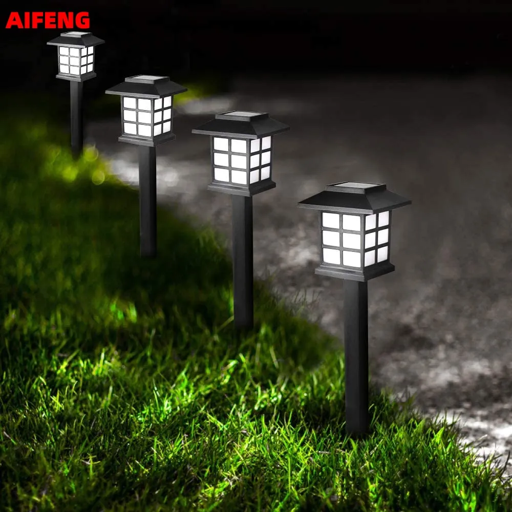 Solar Lawn Lamps Pathway Lights for Garden Landscape Path Yard Patio Driveway Walkway