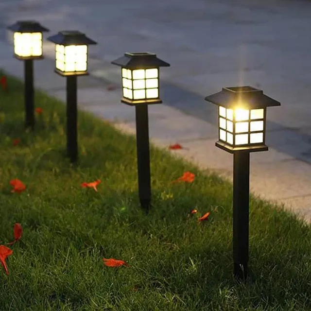 Solar Lawn Lamps Pathway Lights for Garden Landscape Path Yard Patio Driveway Walkway