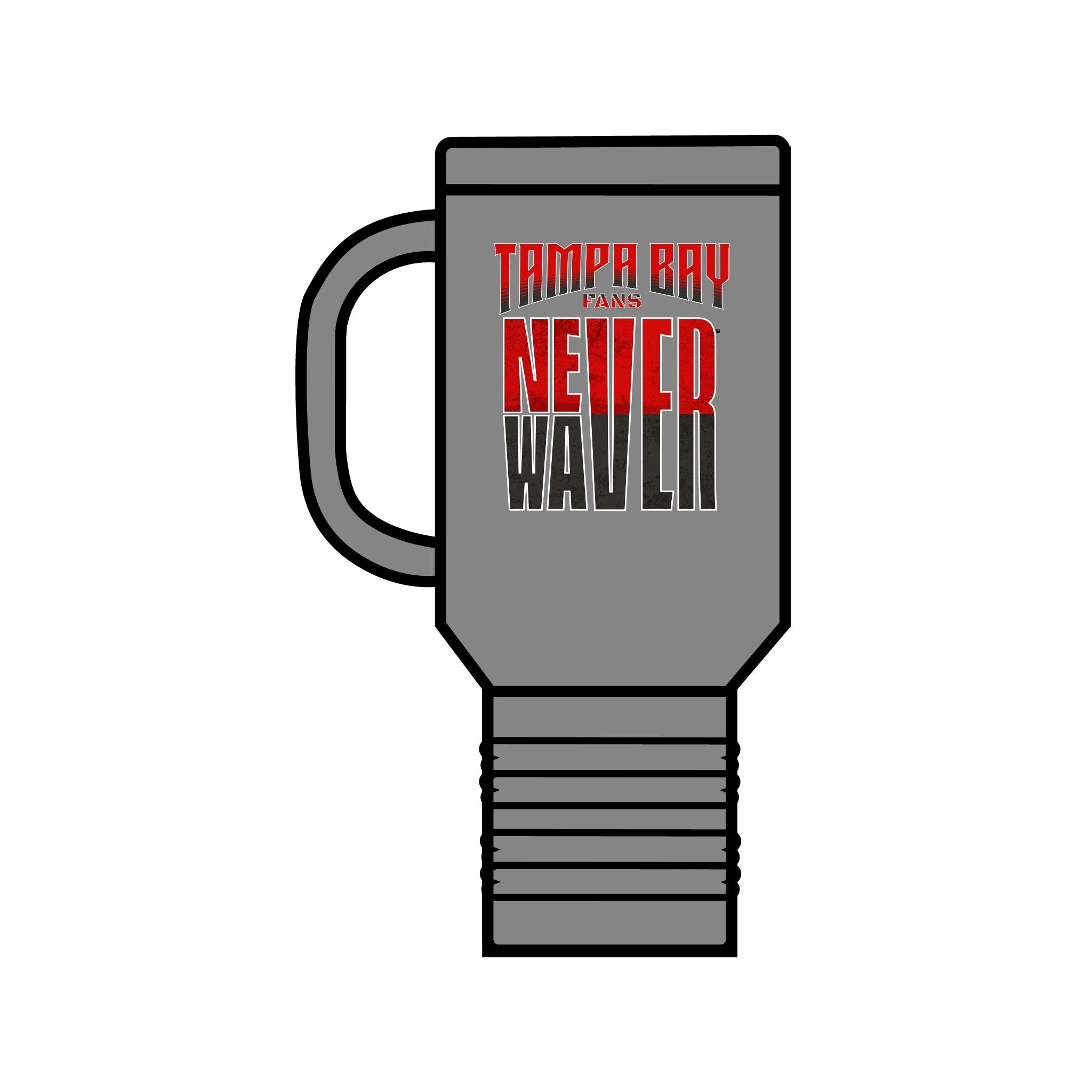 Tampa Bay Fans Never Waver Insulated Travel Mug, 40oz