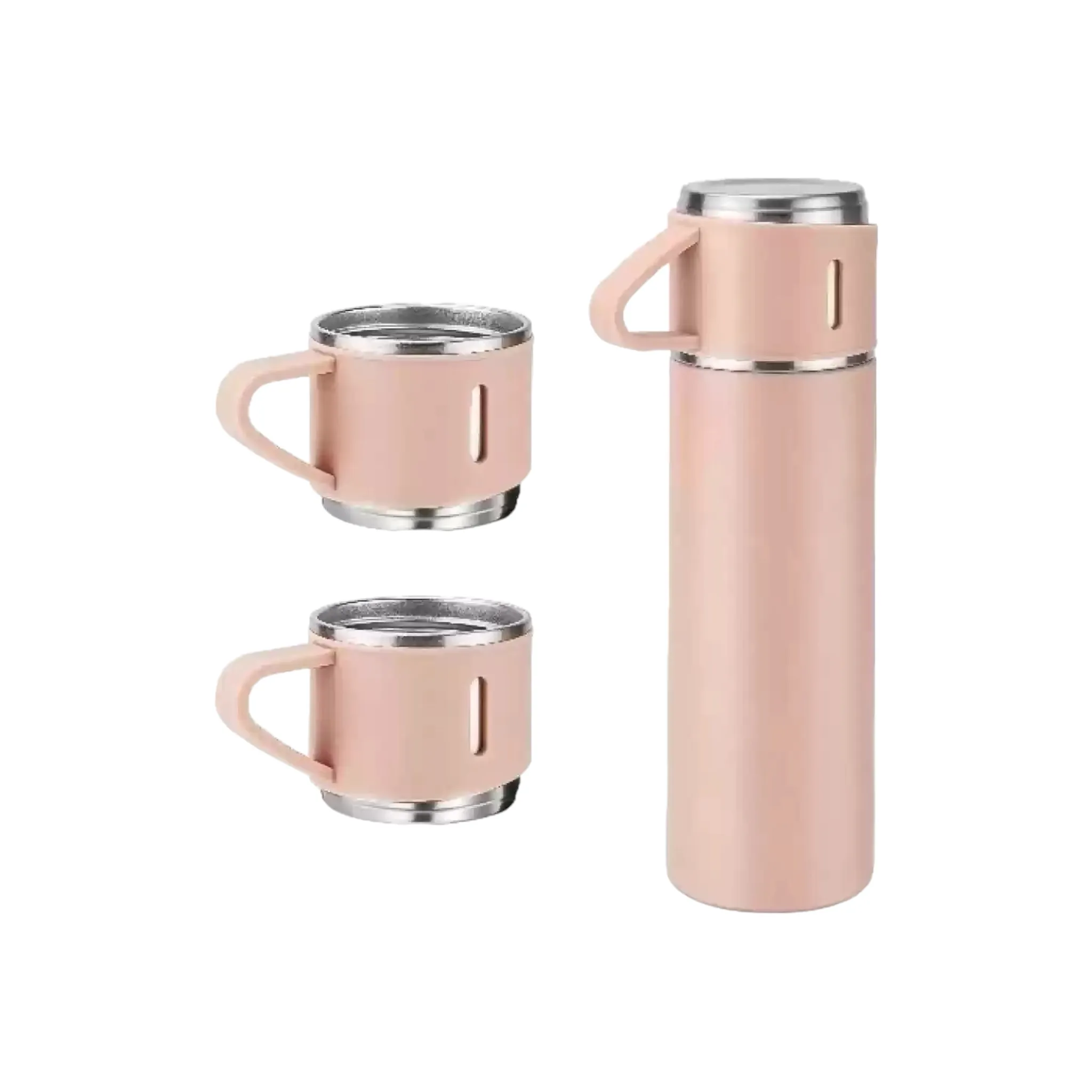 Thermos Travel Coffee Flask 500ml with 3 Cups Stainless Steel XBOT150