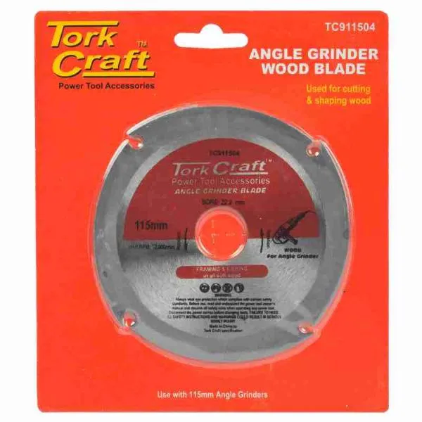 Tork Craft | Angle Grinder Blade 4 Tooth 115mm for Wood