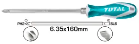 Total 2 IN 1 Screwdriver set 160mm THT250206