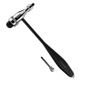 Tromner Reflex Hammer with Built-In Brush - Black