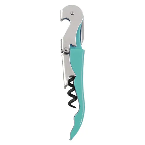 Truetap™: Double-Hinged Waiter's Corkscrew in Teal