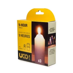 UCO Orig/Cand 3pk Regular 9 Hour Candles